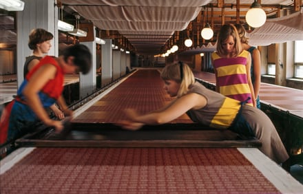 ヘルシンキにあるマリメッコのプリント工場（1965年）