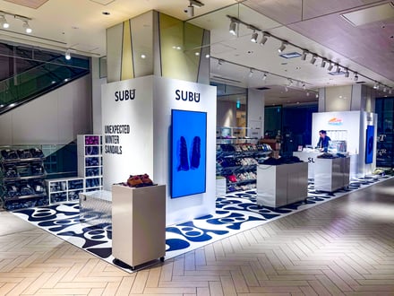 渋谷スクランブルスクエアでのポップアップヴィジュアル