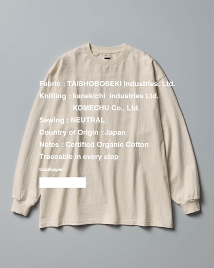 ロングスリーブTシャツ