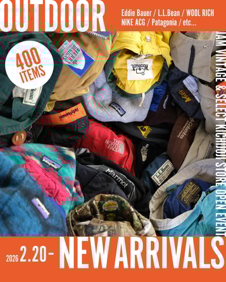 オープン記念「アウトドアアイテム大量入荷」ヴィジュアル