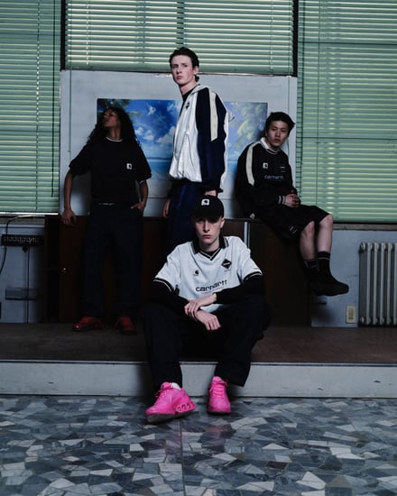 エフシーレアルブリストル×カーハート WIP 着用画像