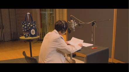 フェイラーアートの映像コンテンツ 梶裕貴メイキング画像