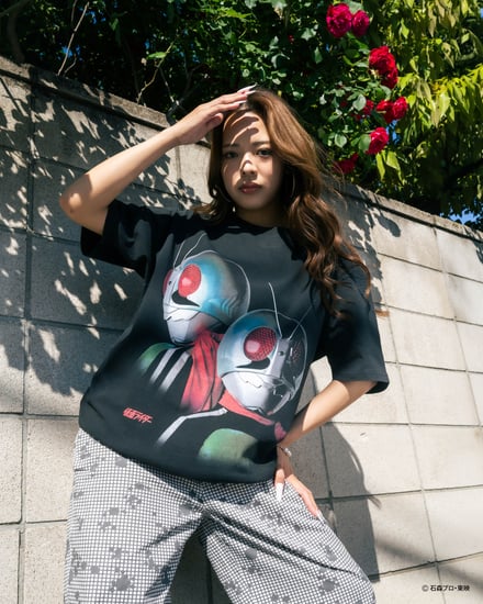 仮面ライダー × HOMEGAME Tシャツ　着用画像