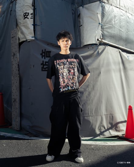 仮面ライダー × HOMEGAME Tシャツ　着用画像