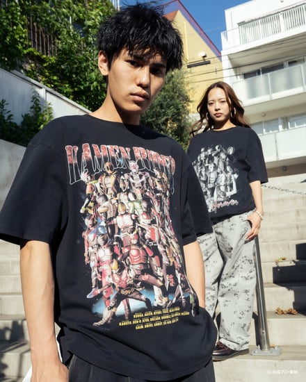 仮面ライダー × HOMEGAME Tシャツ　着用画像