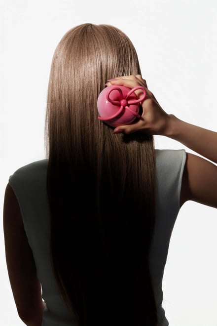 ヘアブラシ使用シーン