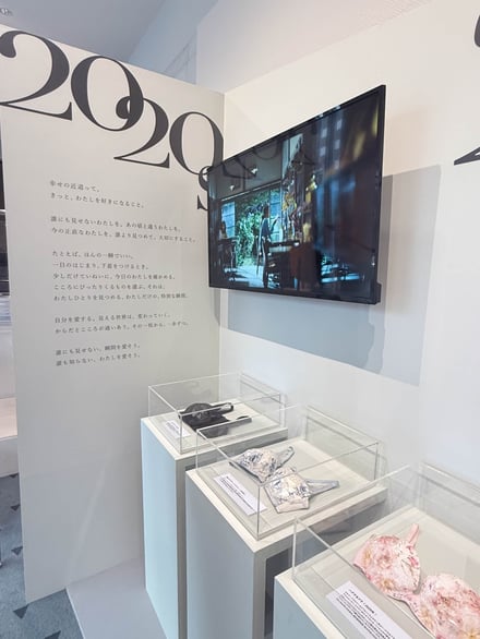 ワコール展示「Back to the Essence」の様子