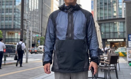 メッシュアノラックプルオーバーの画像
