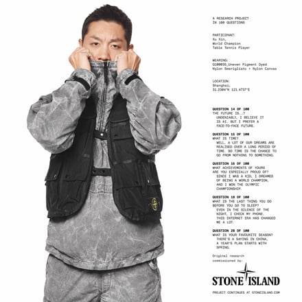 STONE ISLAND モデル着用画像