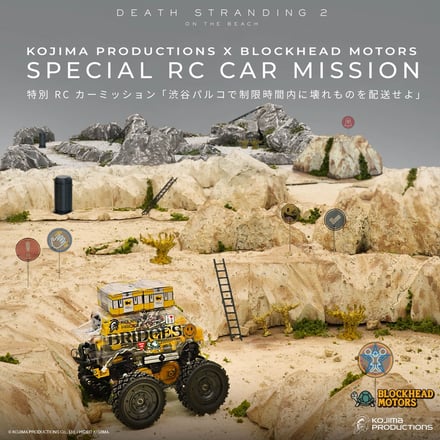 「KOJIMA PRODUCTIONS × BLOCKHEAD MOTORS」特別 RC カーミッションイベント
