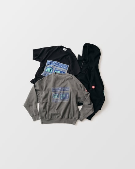 Tシャツ、スウェット、フーディー