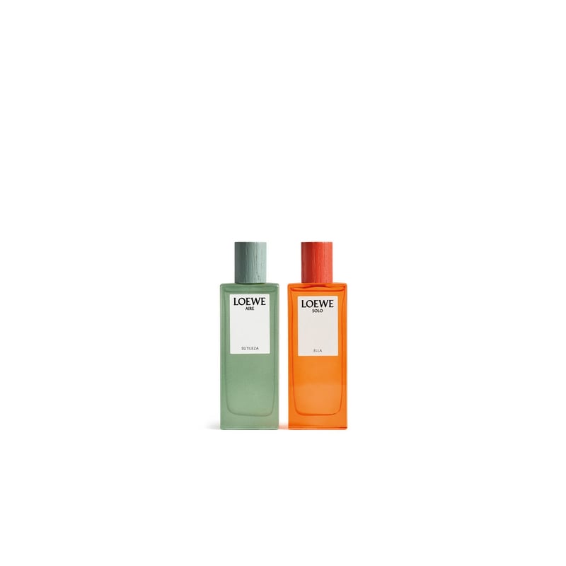 緑の香水瓶とオレンジの香水瓶