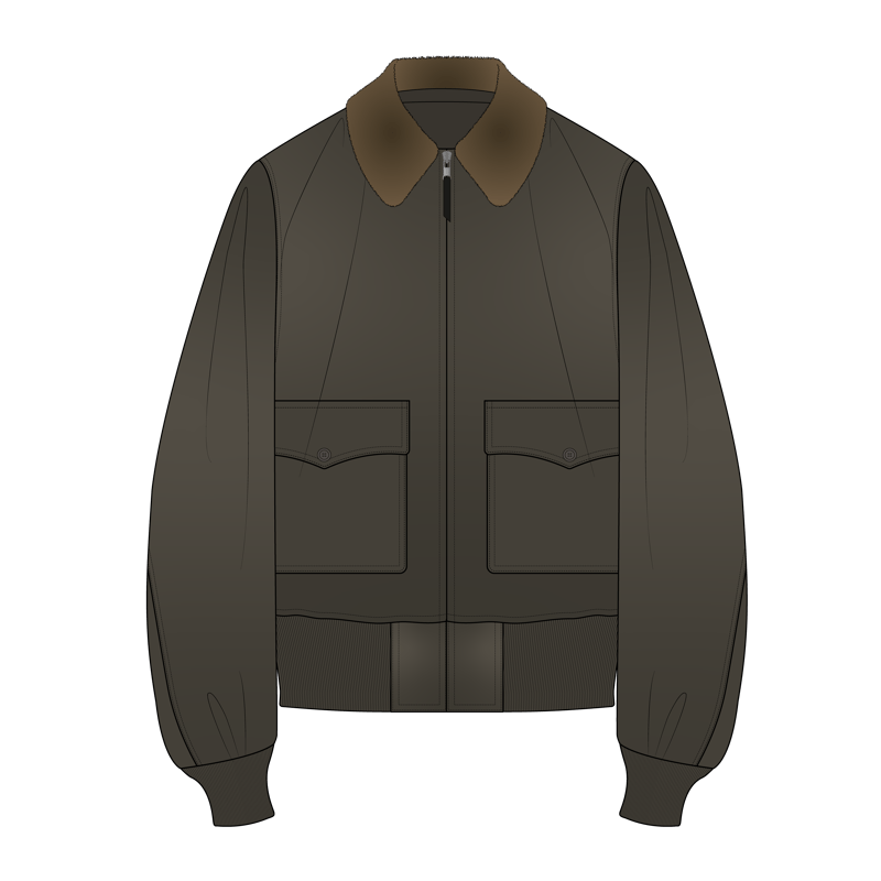 G-1ジャケット(G-1 jacket)のイラスト