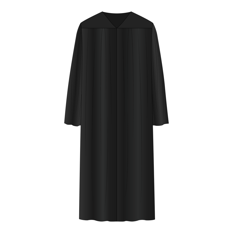 アカデミックドレス（アカデミックガウン）(academic dress,academic gown)のイラスト