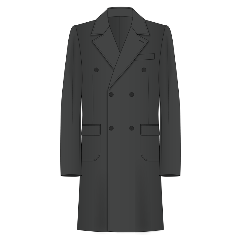 ストームコート(storm coat,Ulster coat)のイラスト