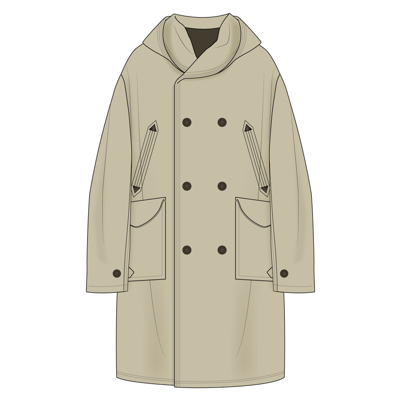 スペクテーターコート(spectator coat)のイラスト