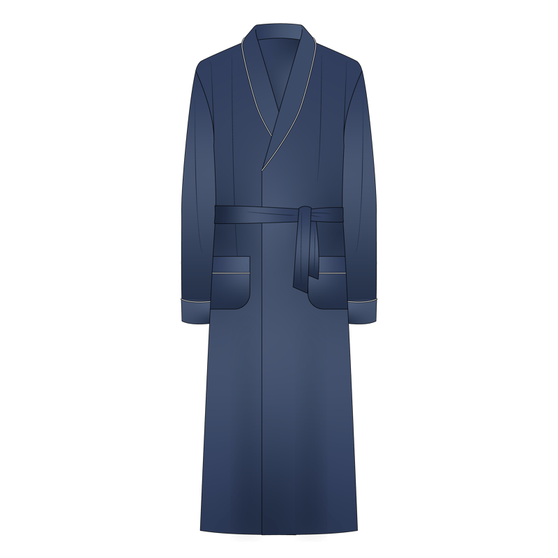 ドレッシングガウン(dressing gown,night gown)のイラスト