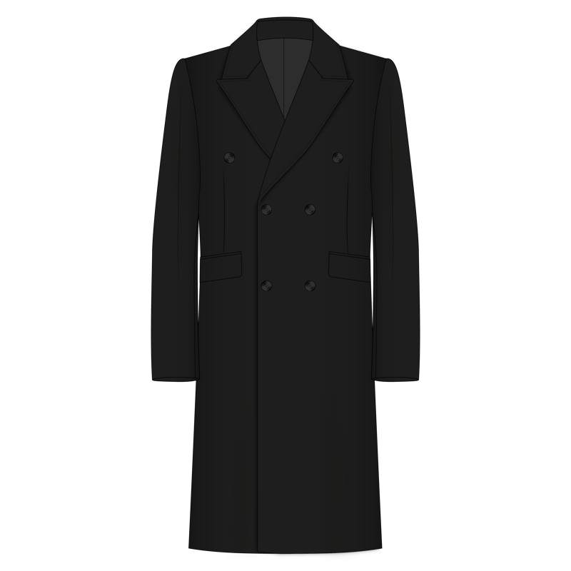 フロックコート(frock coat)のイラスト