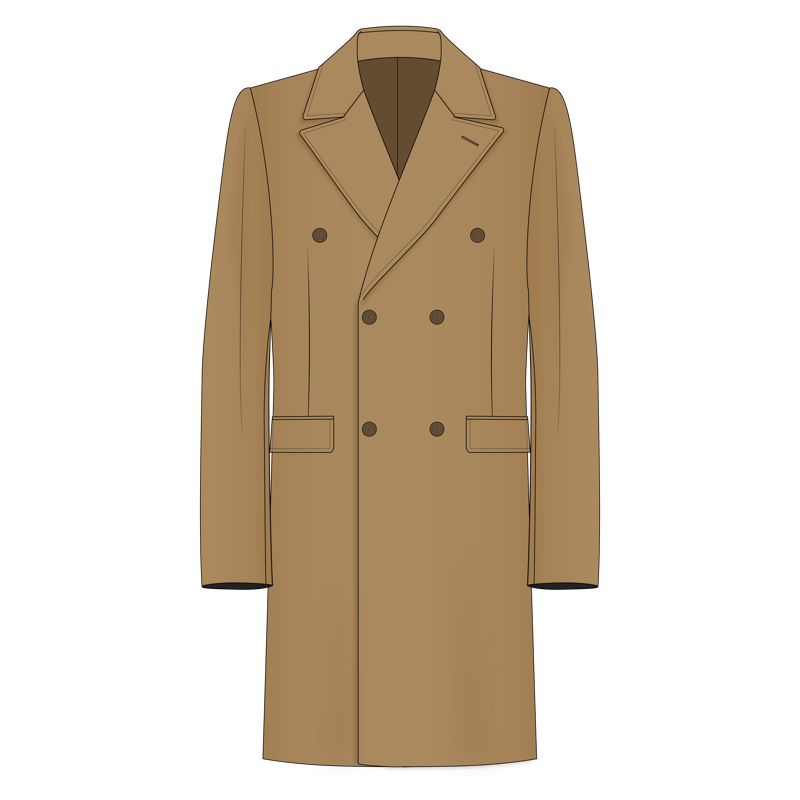 ポロコート(polo coat)のイラスト