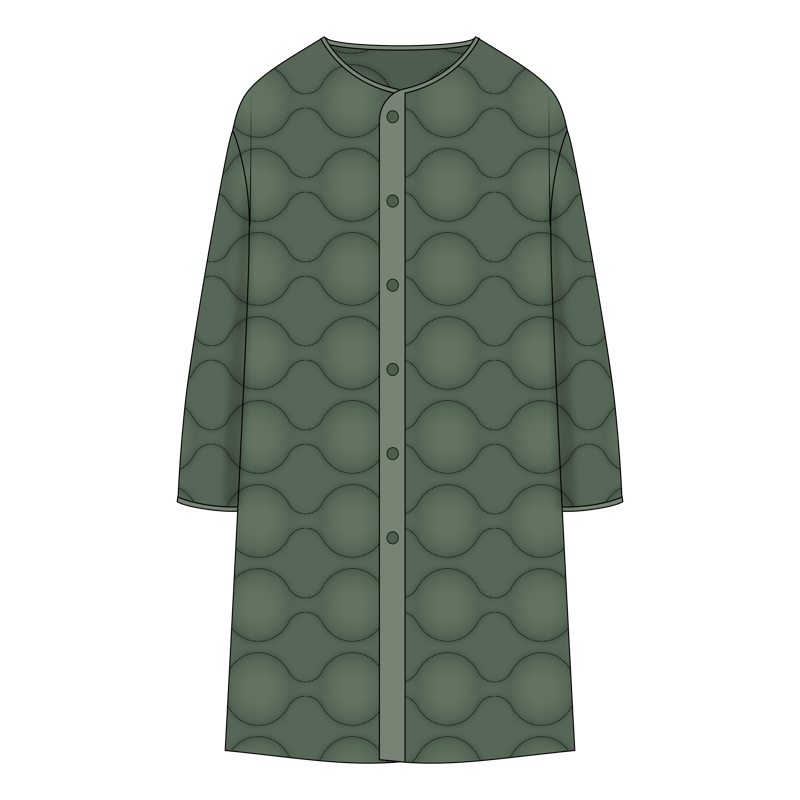 ライナーコート(liner coat,three season coat)のイラスト
