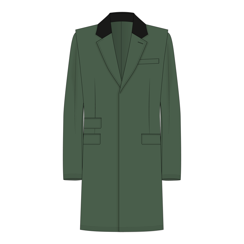 ローデンコート(loden coat)のイラスト