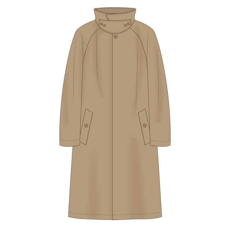 ロングコート(long coat)のイラスト