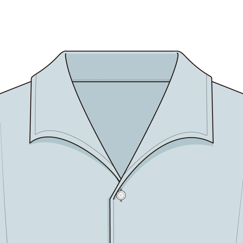 イタリアンカラー(italian collar)のイラスト