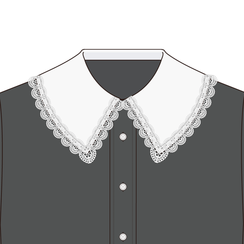 ヴァンダイクカラー(Van Dyck collar)のイラスト