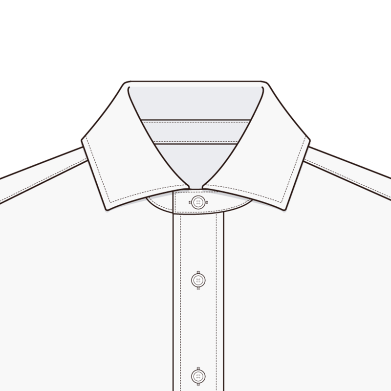 ホリゾンタルカラー(horizontal collar)のイラスト