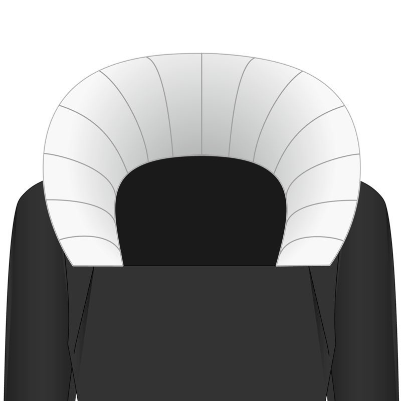 エリザベーザンカラー(Elizabethan collar)のイラスト