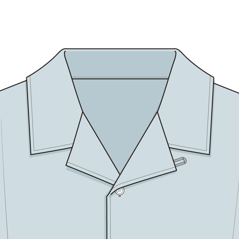 ハマカラー(hama collar,one up collar)のイラスト