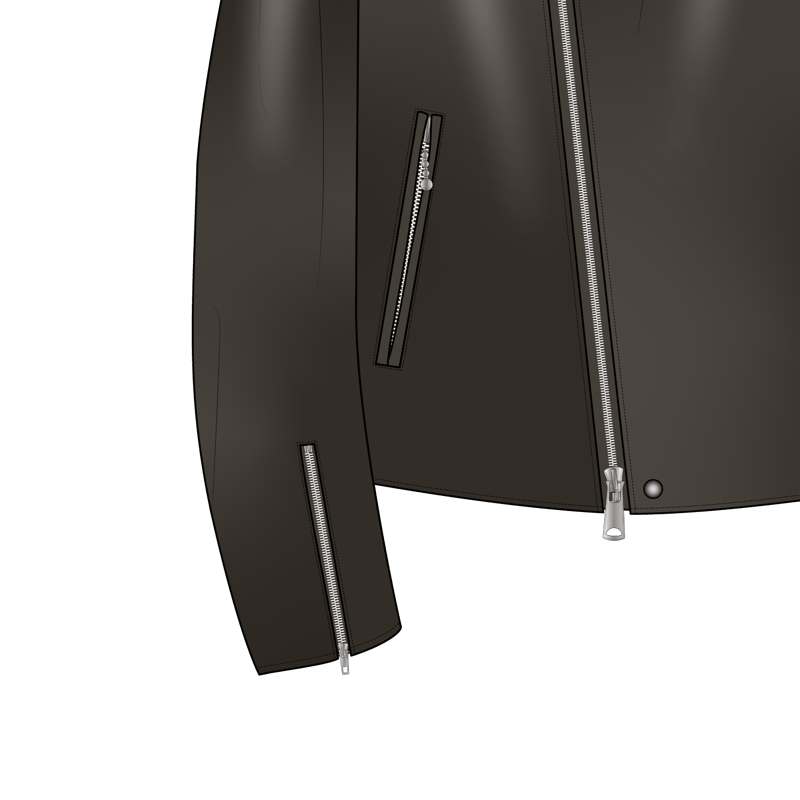 ジップドカフス(zipped cuffs)のイラスト