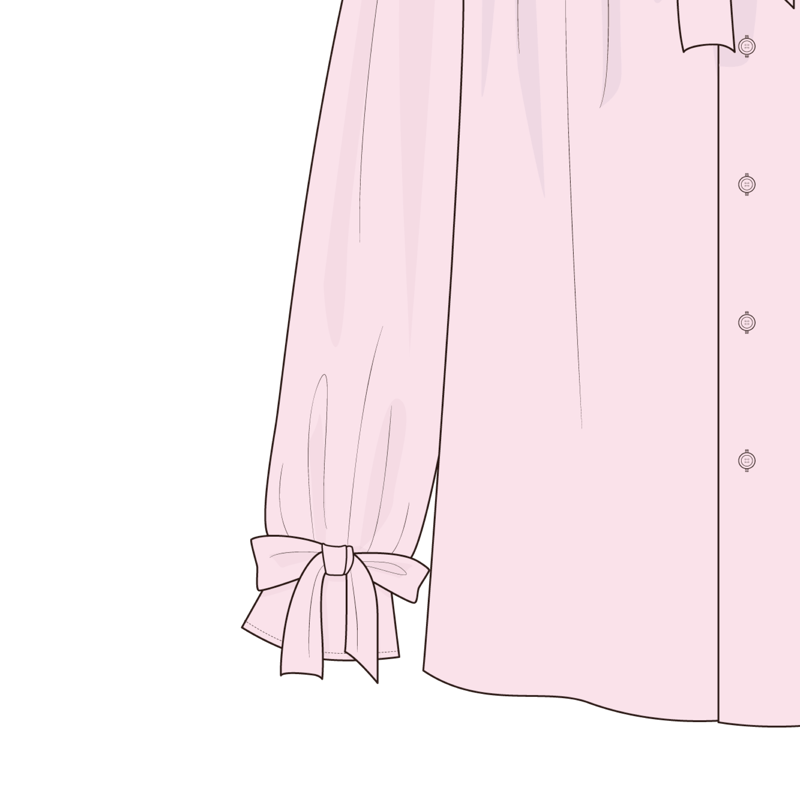 リボンカフス(ribbon cuffs)のイラスト