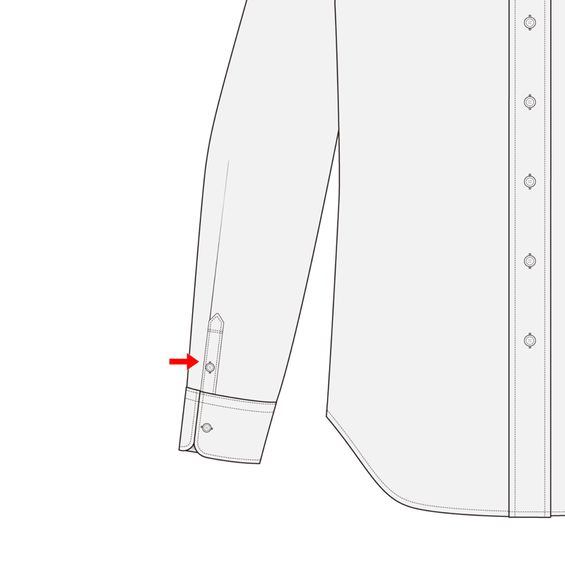 剣ボロ(cuffs placket)のイラスト