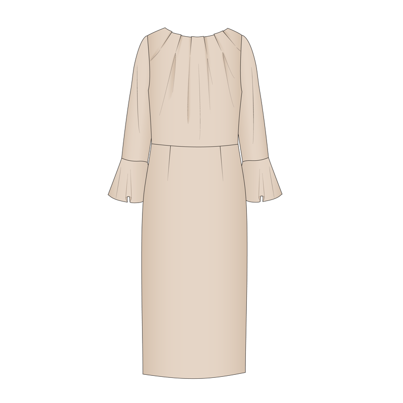 アフタヌーンドレス(afternoon dress)のイラスト