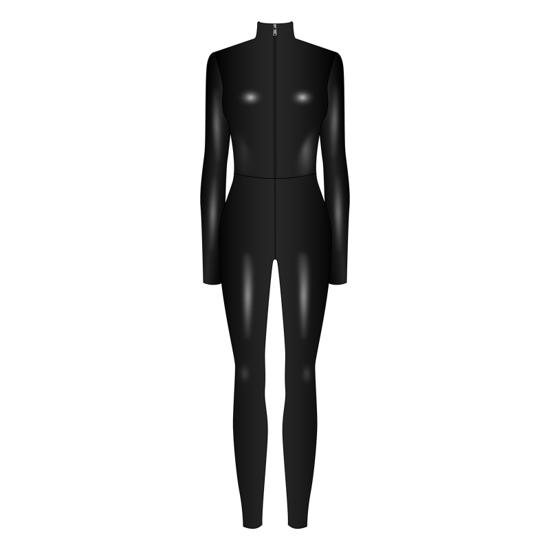 キャットスーツ(catsuit,enamel suit)のイラスト
