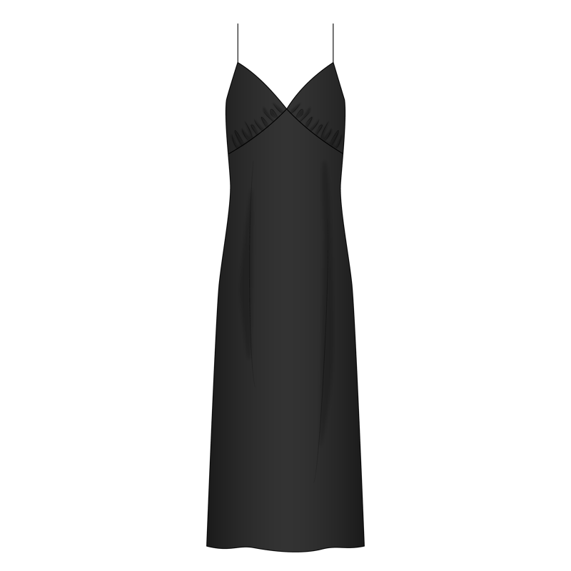 スリップドレス(slip dress)のイラスト