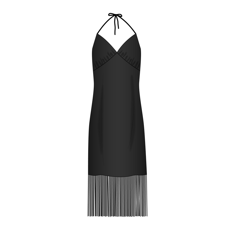 フリンジドレス(fringe dress)のイラスト