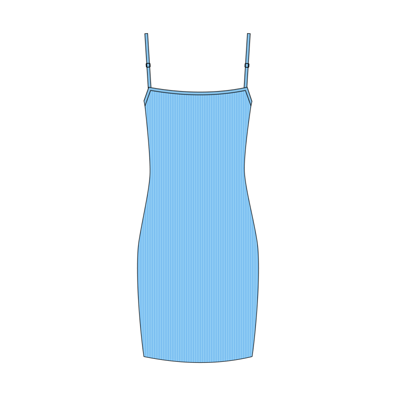 ボディコンドレス(body conscious dress)のイラスト