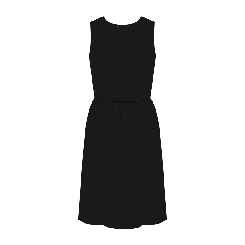 リトルブラックドレス(little black dress,lbd)のイラスト