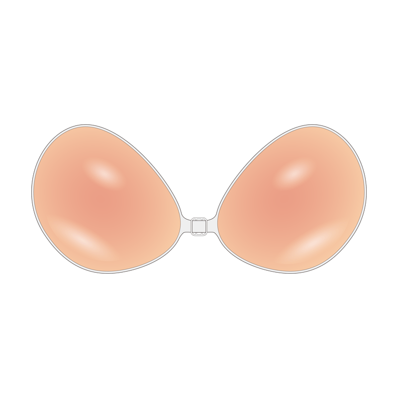 ヌーブラ(NuBra,nude bra)のイラスト