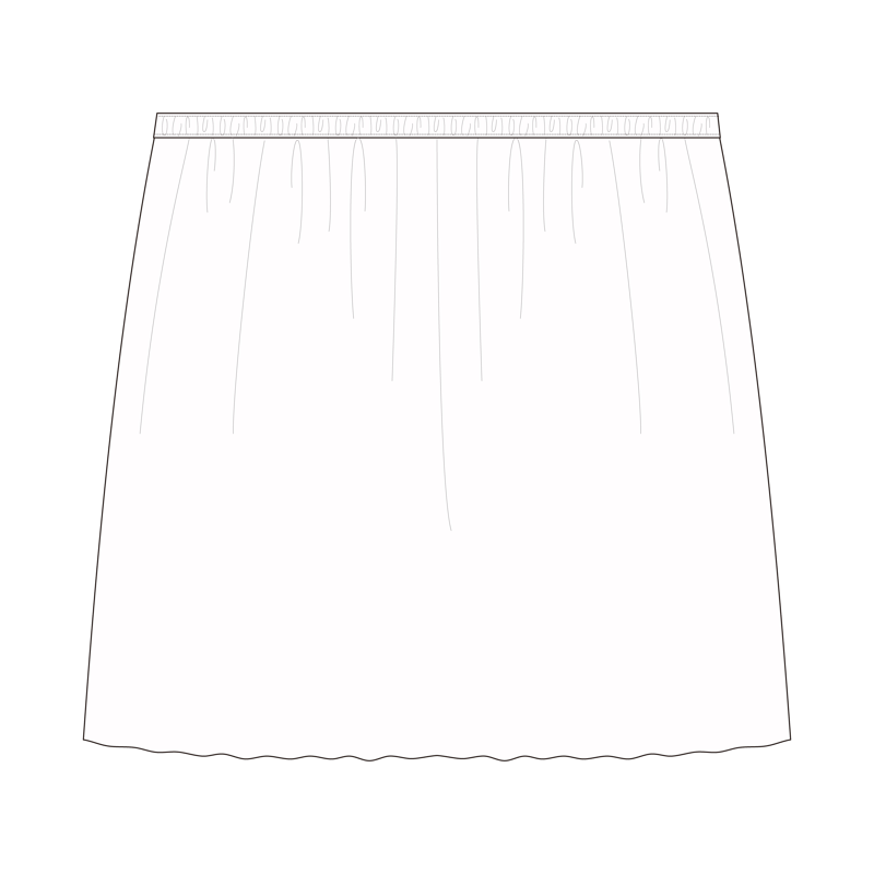 ペチコート(petticoat,tap pants)のイラスト