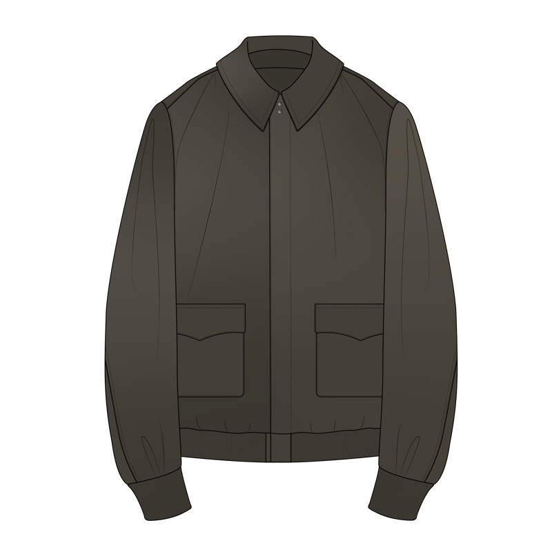 A-2ジャケット(A-2 jacket)のイラスト