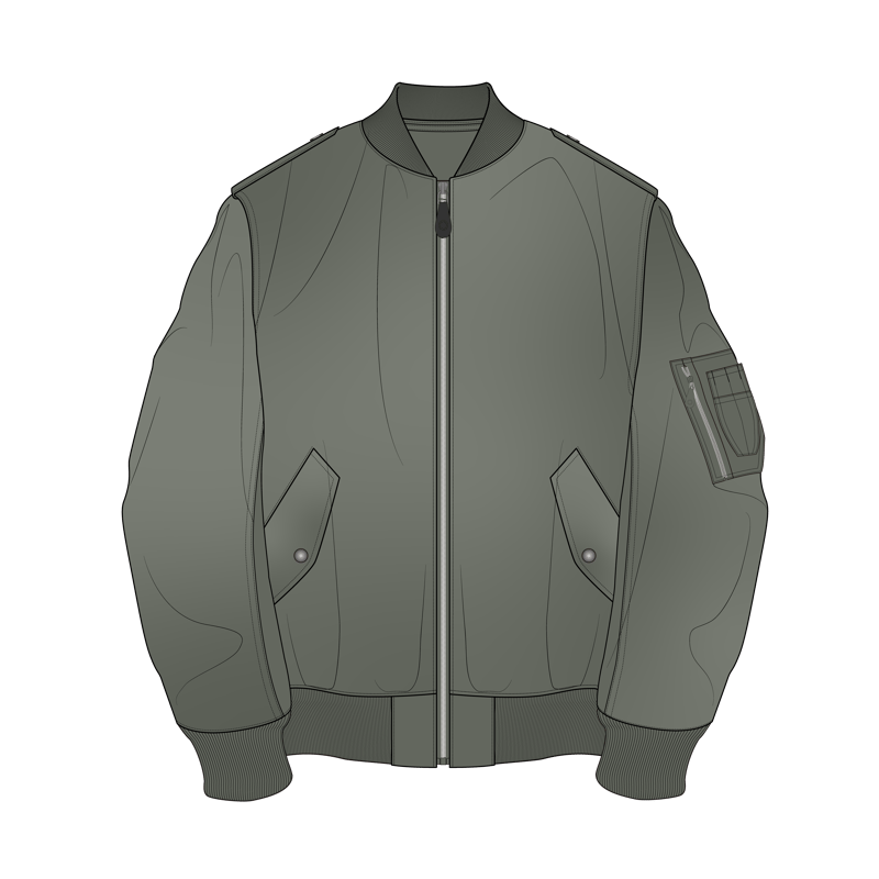 L-2Bジャケット(L-2B jacket)のイラスト