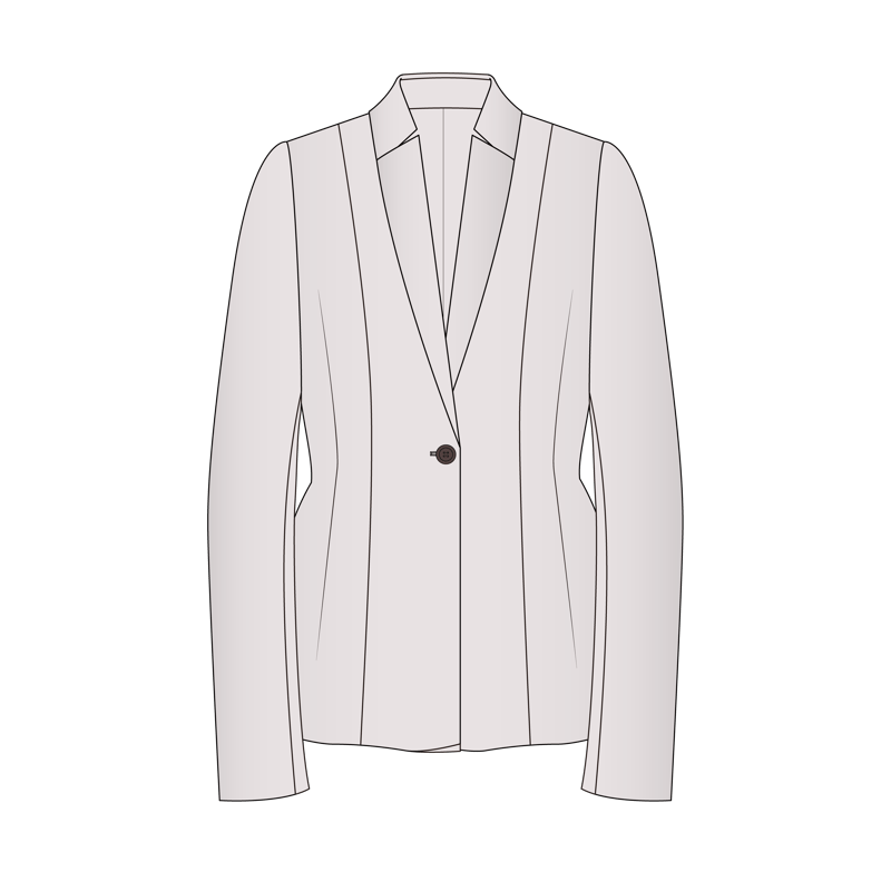 Xラインジャケット(X line jacket)のイラスト