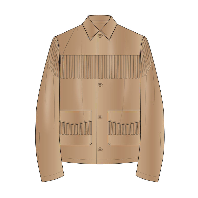 ウエスタンジャケット(western jacket)のイラスト
