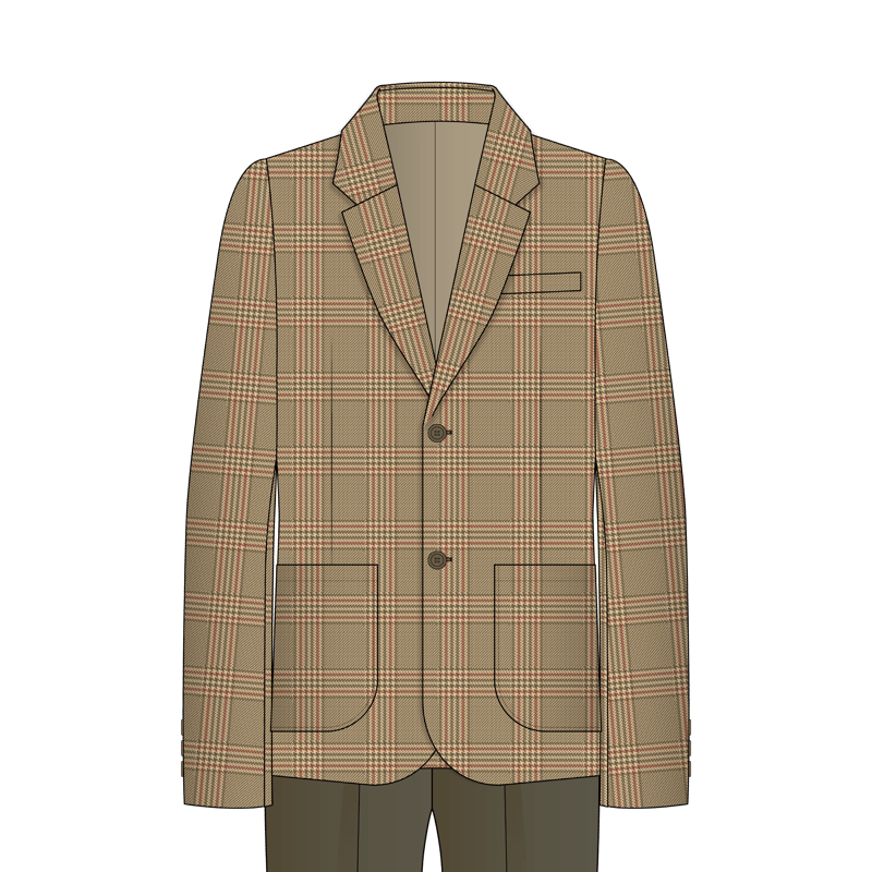 オッドジャケット(odd jacket,kae-uwagi)のイラスト