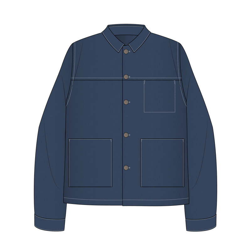 カーペンタージャケット(carpenter jacket)のイラスト