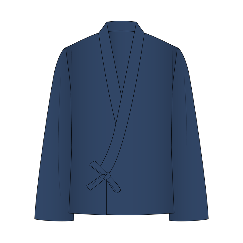 キモノジャケット(kimono jacket)のイラスト