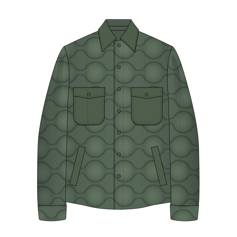 キルティングジャケット(quilting jacket)のイラスト